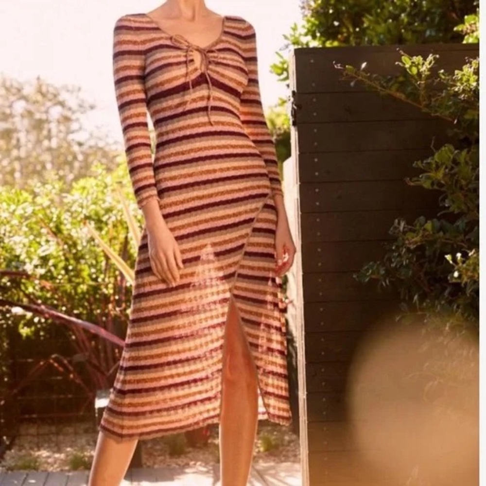 Misa Los Angeles  Striped knit Dress Small